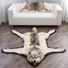 arctic wolf skin rug ep4155125b
