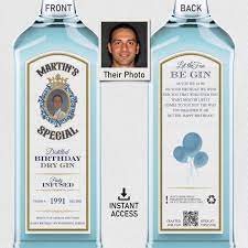 personalized 32nd birthday gin gift
