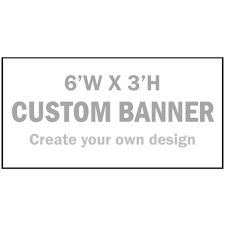 full color custom banner 6 w x 3 h
