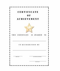 40 Great Certificate Of Achievement Templates Free Template Archive