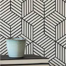 Geometric Wallpaper Stencils For Walls