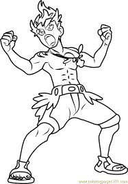 Ben 10 coloring pages | ball weevil, shocksquatch & clockwork. Kiawe Pokemon Sun And Moon Coloring Page For Kids Free Pokemon Sun And Moon Printable Coloring Pages Online For Kids Coloringpages101 Com Coloring Pages For Kids