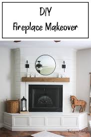 Diy Shiplap Fireplace Makeover The