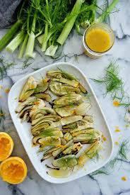 roasted fennel salad with orange honey