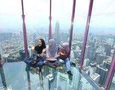 Observation decks are sometimes enclosed from weather. Kl Tower Sky Box