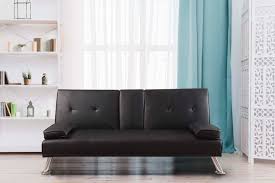 faux leather cinema sofa bed uk