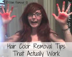 hair color removal tips that work