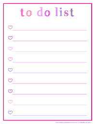 Pretty To Do List Pink Purple Ombre Printable To Do