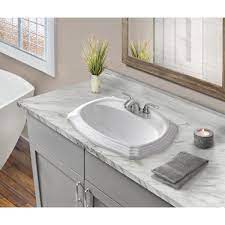 top mount oval ceramic sink basin