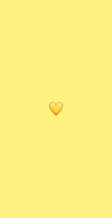 Yellow heart, emoji, heart, iphone ...