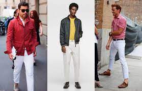 how to wear white trousers modern men