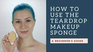 how to use the teardrop makeup sponge