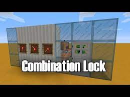 minecraft item frame combination lock