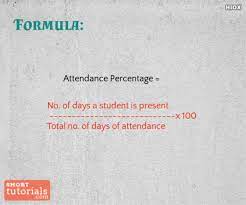 how to calculate attendance percene