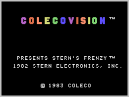 ColecoVision.dk presents: Frenzy © 1983 by: Stern Electronics, Inc.