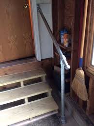 If we should make a landing, before entering into house. 15 Customer Railing Examples For Concrete Steps Simplified Building