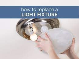how to replace a light fixture jenna