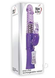 Amazon.com: Adam and Eve Eves First Rechargeable Rabbit Vibrator, 9 Inch,  Purple : Health & Household