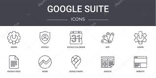 Black and white google play icon. Google Suite Concept Line Icons Set Contains Icons Usable For Web Logo Ui Ux Such As Google App Google Docs Maps Website Admin Calendar Premium Vector In Adobe Illustrator Ai Ai