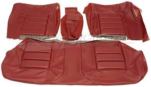 Upholstery Rear Seat Maroon Leather Set