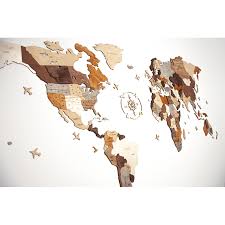 Abraham Wood Decor World Map Puzzle Aus