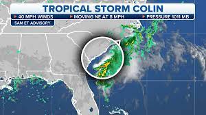 So long, Colin! Post-tropical storm ...