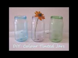 Diy How To Colour Tint Glass Jars