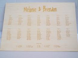 Wedding Seating Chart On Bamboo For A Rustic Big Day