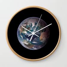 Space Wall Clock By Vintage Wall Art