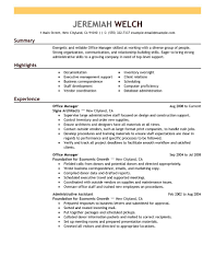 Office Skills Resume Medical Office Manager Resume 3 For Cover