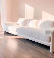 Elegant White Sofa For A Serene Living Room