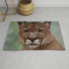 mountain lion rug by laureenr society6