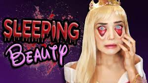 tired sleeping beauty halloween makeup