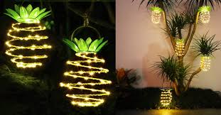 Solar Powered Pineapple Lamps