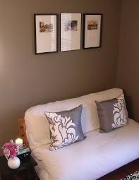 taupe paint contemporary den