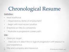 7 Best Chronological Resume Images Chronological Resume