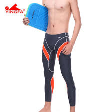 Yingfa Water Proofchlorine Resistant Racing Mens Long Swim