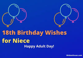 happy 18th birthday wishes for niece