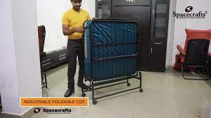 Mild Steel Folding Bed With Recliner