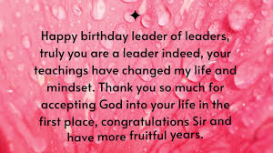 happy birthday wishes to my pastor