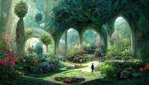 Fantasy Fairy Garden Concept Art