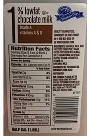 mountain dairy 1 lowfat chocolate milk