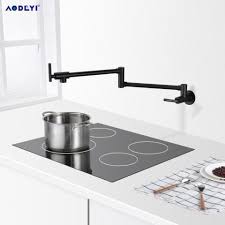 Wall Mounted Kitchen Sink Faucet Black