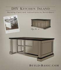 build a diy kitchen island build basic