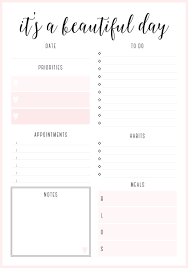Beautiful Daily Planners Free Printables Daily Planner
