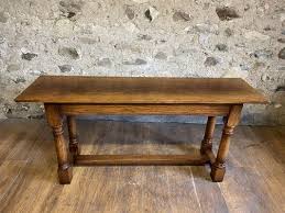 Vintage Oak Console Table For At