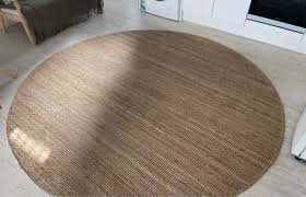 ikea natural round rug flatwoven