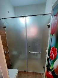 Hinged Toughened Glass Bathroom Door