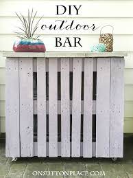 diy pallet outdoor bar on sutton place