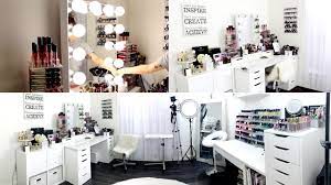 makeup room filming set up